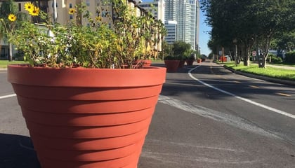 Step Planters With Self-Watering Reservoirs